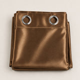 Silk Curtain - Bronze Brown