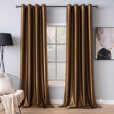 Silk Curtain - Bronze Brown
