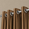 Silk Curtain - Bronze Brown