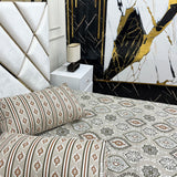 2 Pillow Cotton King Bed Sheet - Jungle