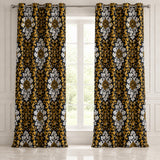 Duck Cotton Curtain Rosewood Bloom
