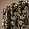 Duck Cotton Curtain Rosewood Bloom