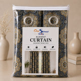 Duck Cotton Curtain Royal Bloom