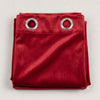 Plain Velvet Curtain Red