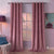 Plain Velvet Curtain Rose