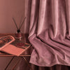 Plain Velvet Curtain Rose