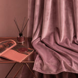 Plain Velvet Curtain Rose