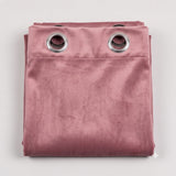 Plain Velvet Curtain Rose