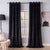 Plain Velvet Curtain Black