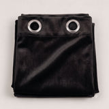 Plain Velvet Curtain Black
