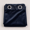 Plain Velvet Curtain Navy Blue