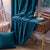 Plain Velvet Curtain Teal