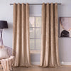 Plain Velvet Curtain Beiges