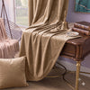 Plain Velvet Curtain Beiges