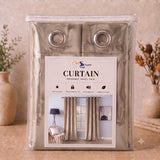 Plain Velvet Curtain Beiges