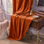 Plain Velvet Curtain Orange