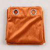 Plain Velvet Curtain Orange