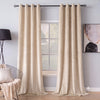 Plain Velvet Curtain Ivory