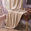 Plain Velvet Curtain Ivory