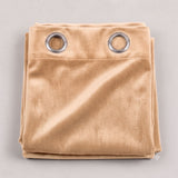 Plain Velvet Curtain Ivory
