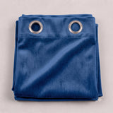 Plain Velvet Curtain Royal Blue