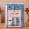 Plain Velvet Curtain Sky Blue