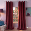 Plain Velvet Curtain Mehroon