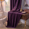 Plain Velvet Curtain Purple