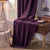 Plain Velvet Curtain Purple