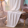 Plain Velvet Curtain White