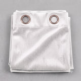 Plain Velvet Curtain White