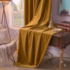 Plain Velvet Curtain Musturd