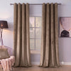 Plain Velvet Curtain Rust