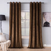 Plain Velvet Curtain Coffee