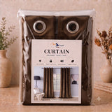 Plain Velvet Curtain Coffee