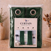 Plain Velvet Curtain Green