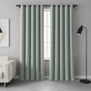 Plain Velvet Curtain Sage Green