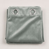 Plain Velvet Curtain Sage Green
