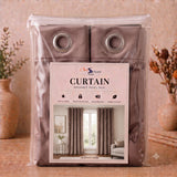 Plain Velvet Curtain Cocoa