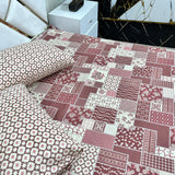 2 Pillow Cotton King Bed Sheet - Floriva