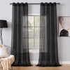 Sheer Curtains Deep Black