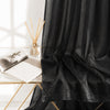 Sheer Curtains Deep Black