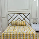 2 Pillow Cotton King Bed Sheet - Florama