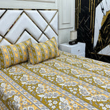2 Pillow Cotton King Bed Sheet - Florama