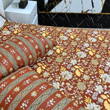 2 Pillow Cotton King Bed Sheet - Rosavia