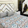 2 Pillow Cotton King Bed Sheet - Blossia