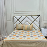 2 Pillow Cotton King Bed Sheet - Floresta
