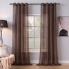 Sheer Curtains Chocolate Brown