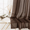 Sheer Curtains Chocolate Brown