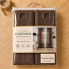 Sheer Curtains Chocolate Brown